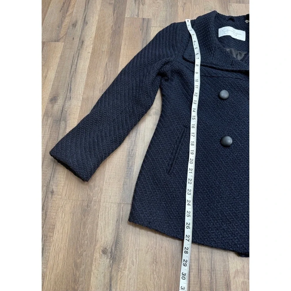 Jessica Simpson Navy‎ Wool Blend Peacoat Jacket Size M